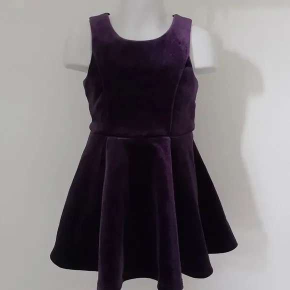 NWOT Velvet Purple Dress - Picture 5 of 5